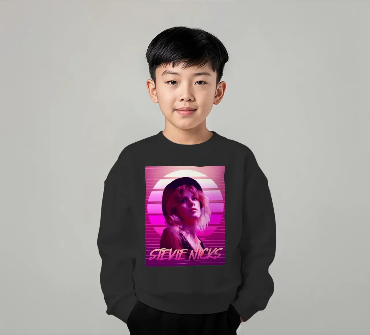 Stevie Nicks in stile retrò felpa bambino da Lembayung art