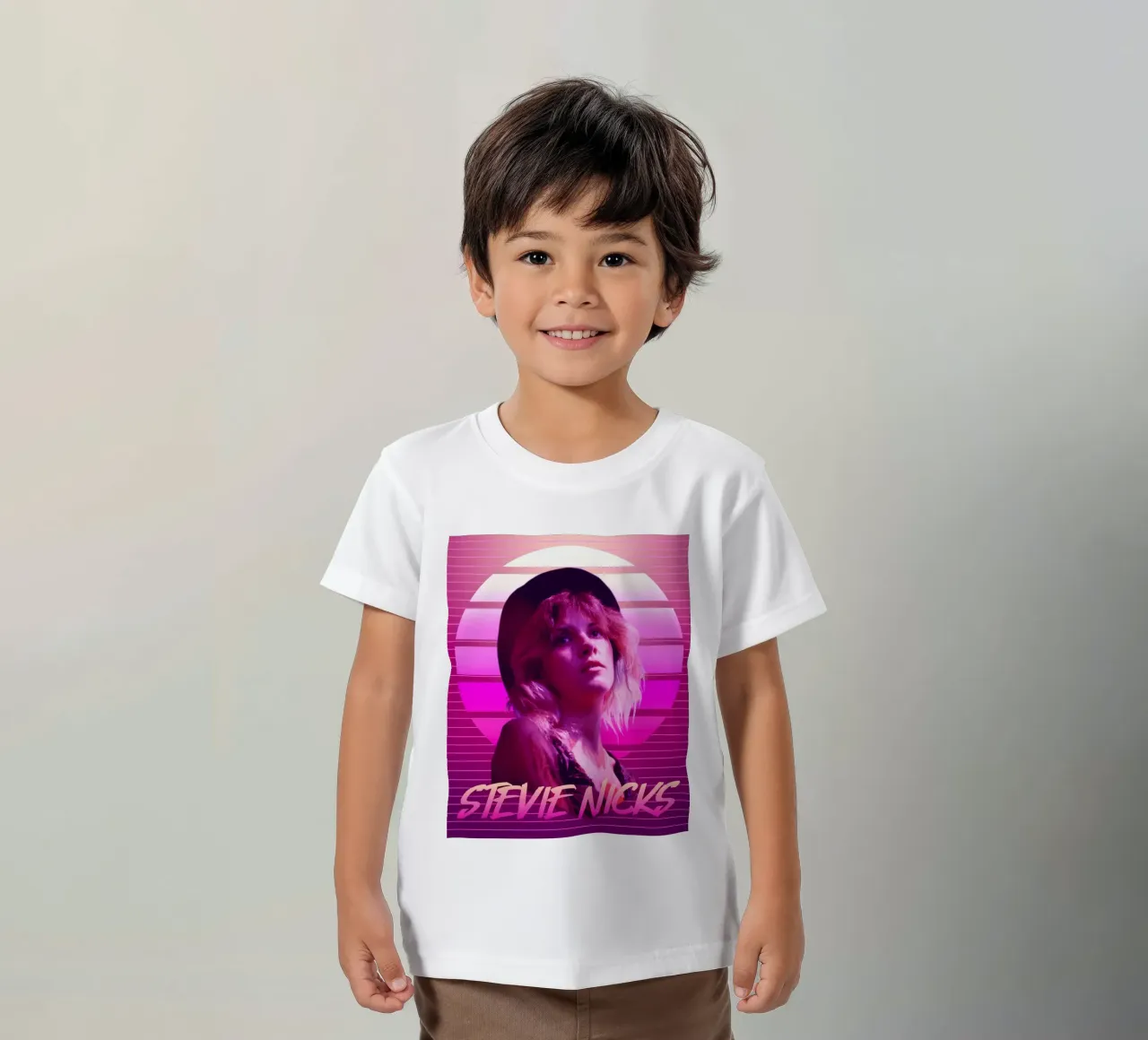 Stevie Nicks in stile retrò t-shirt bambini da Lembayung art