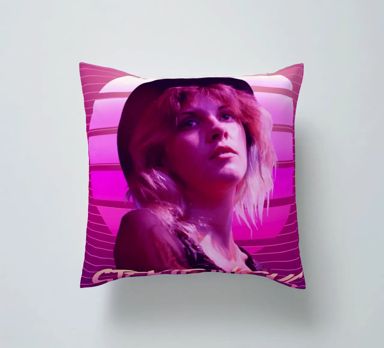 Stevie Nicks in stile retrò cuscino da Lembayung art