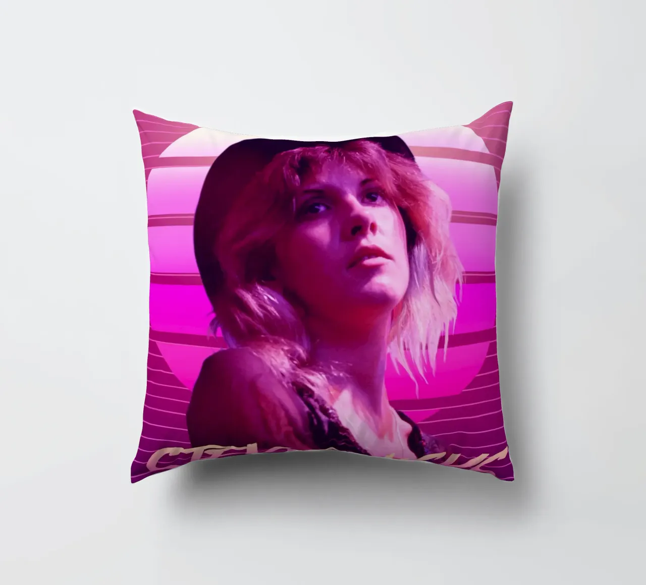 Stevie Nicks in stile retrò cuscino da Lembayung art