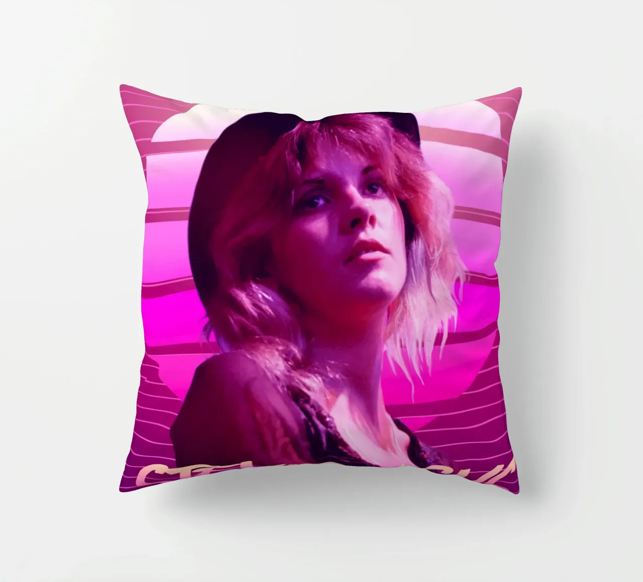 Stevie Nicks in stile retrò cuscino da Lembayung art
