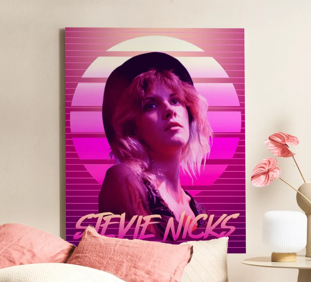 Stevie Nicks in stile retrò tela da Lembayung art