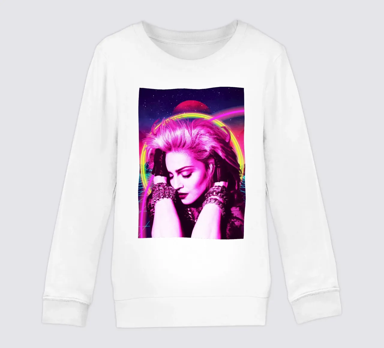 Madonna retro style felpa bambino da Lembayung art