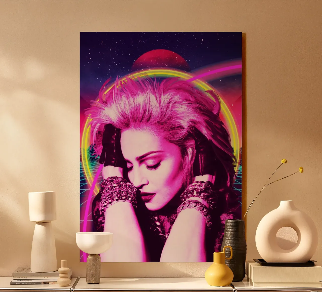 Madonna retro style alluminio dibond da Lembayung art