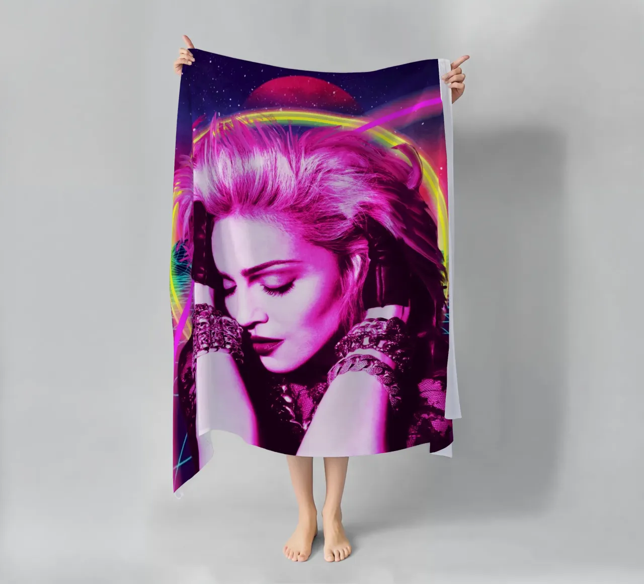 Madonna retro style telo mare da Lembayung art