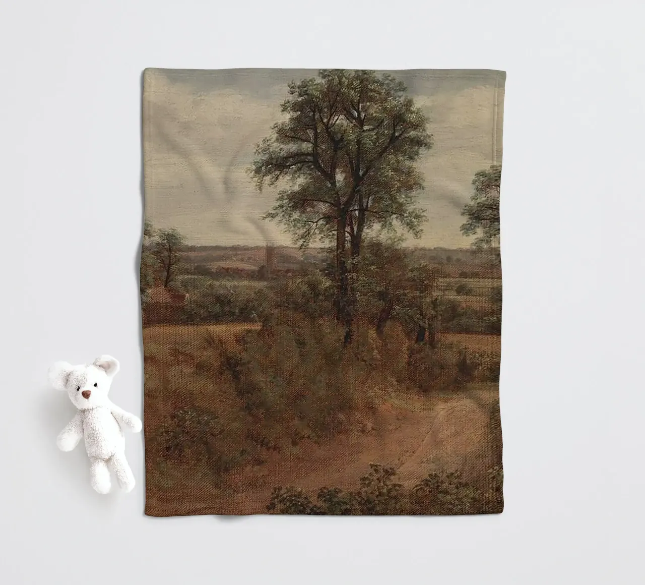 John Constable Art fleece blanket by Brooke