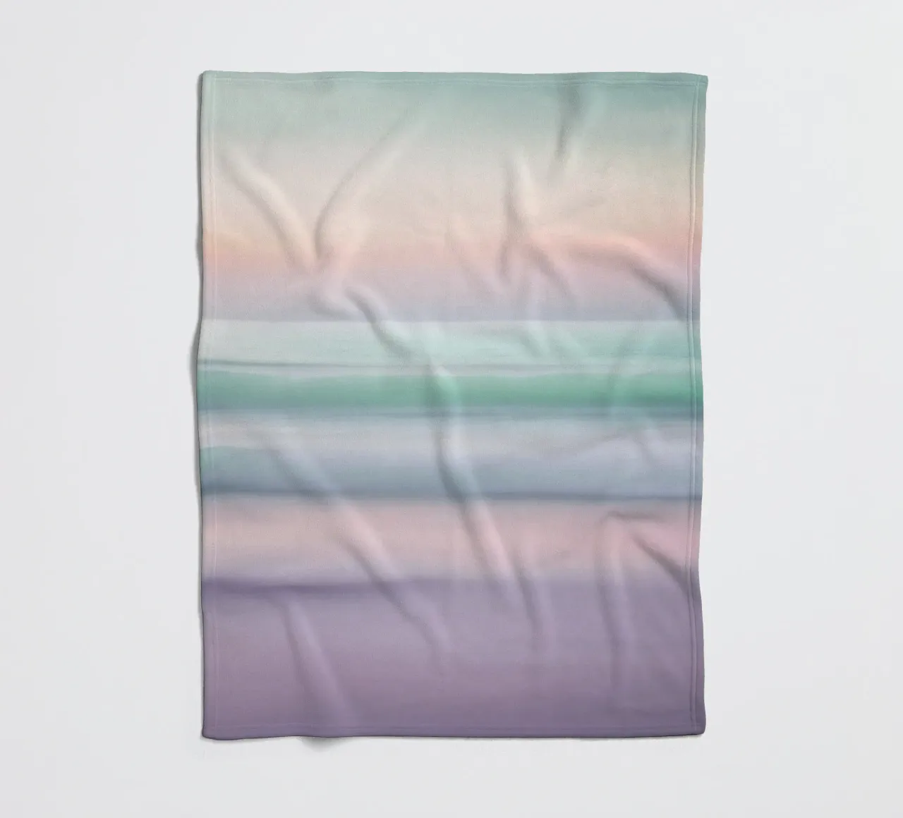 Pastel Ocean Waves in Motion Blur fleece blanket by PhotoVibe Decor
