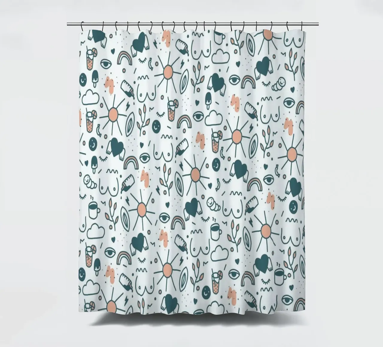 Anfangen Muster 02 shower curtain by Herzette