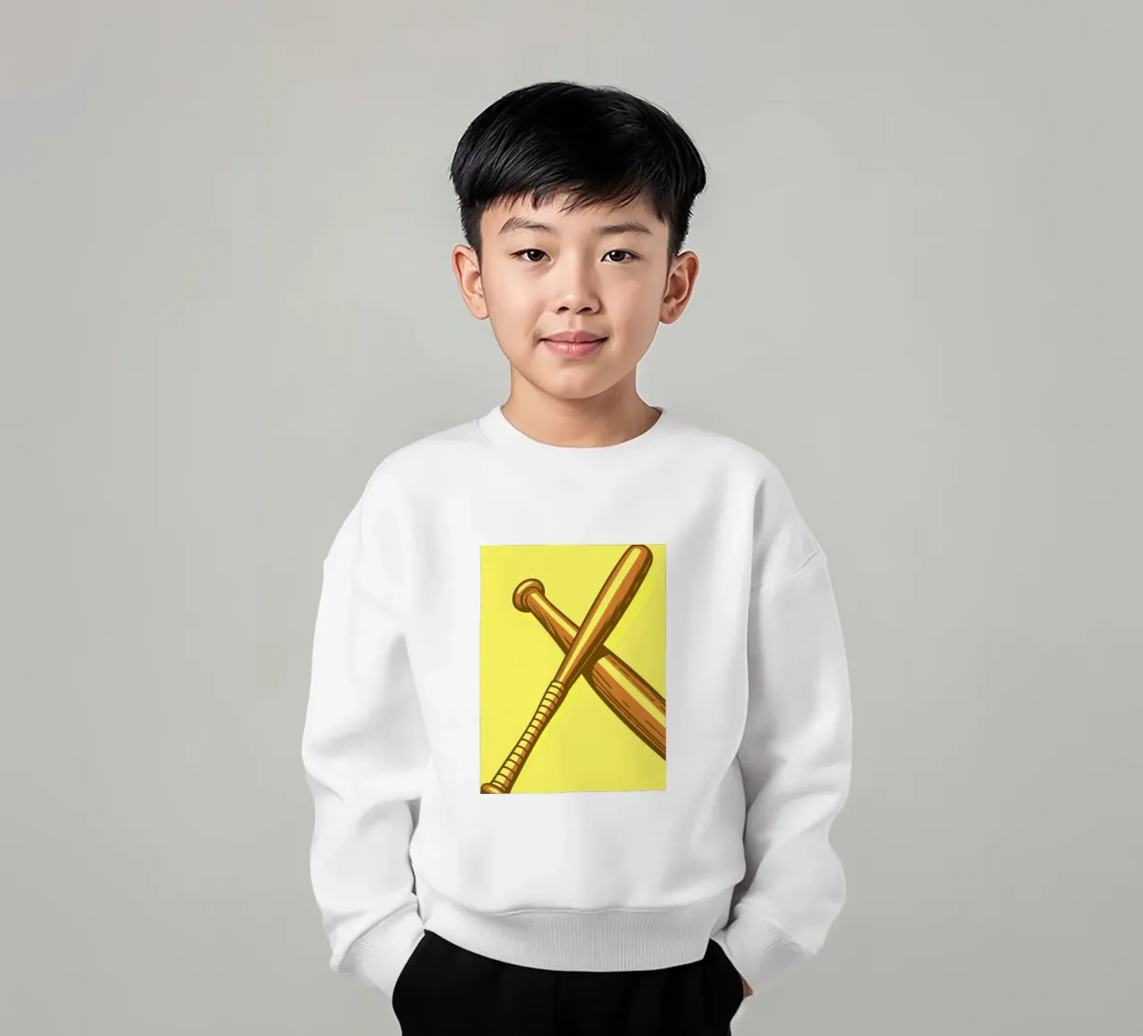 Mazze da baseball felpa bambino da SPORTS ONLY