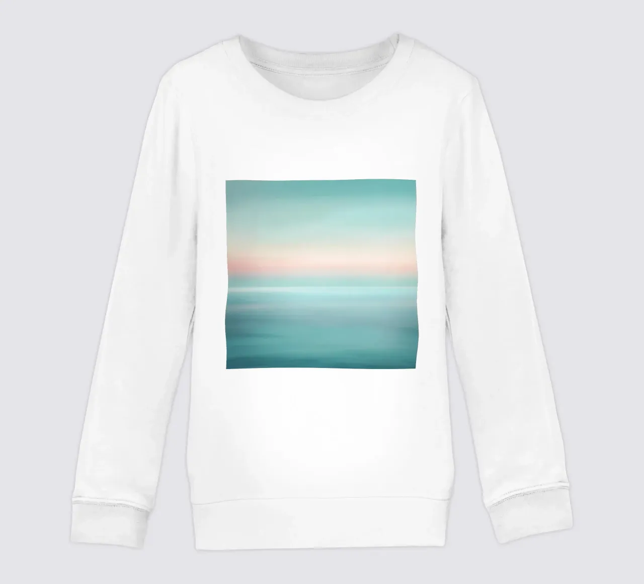 Orizzonte morbido su un mare calmo e turchese felpa bambino da PhotoVibe Decor