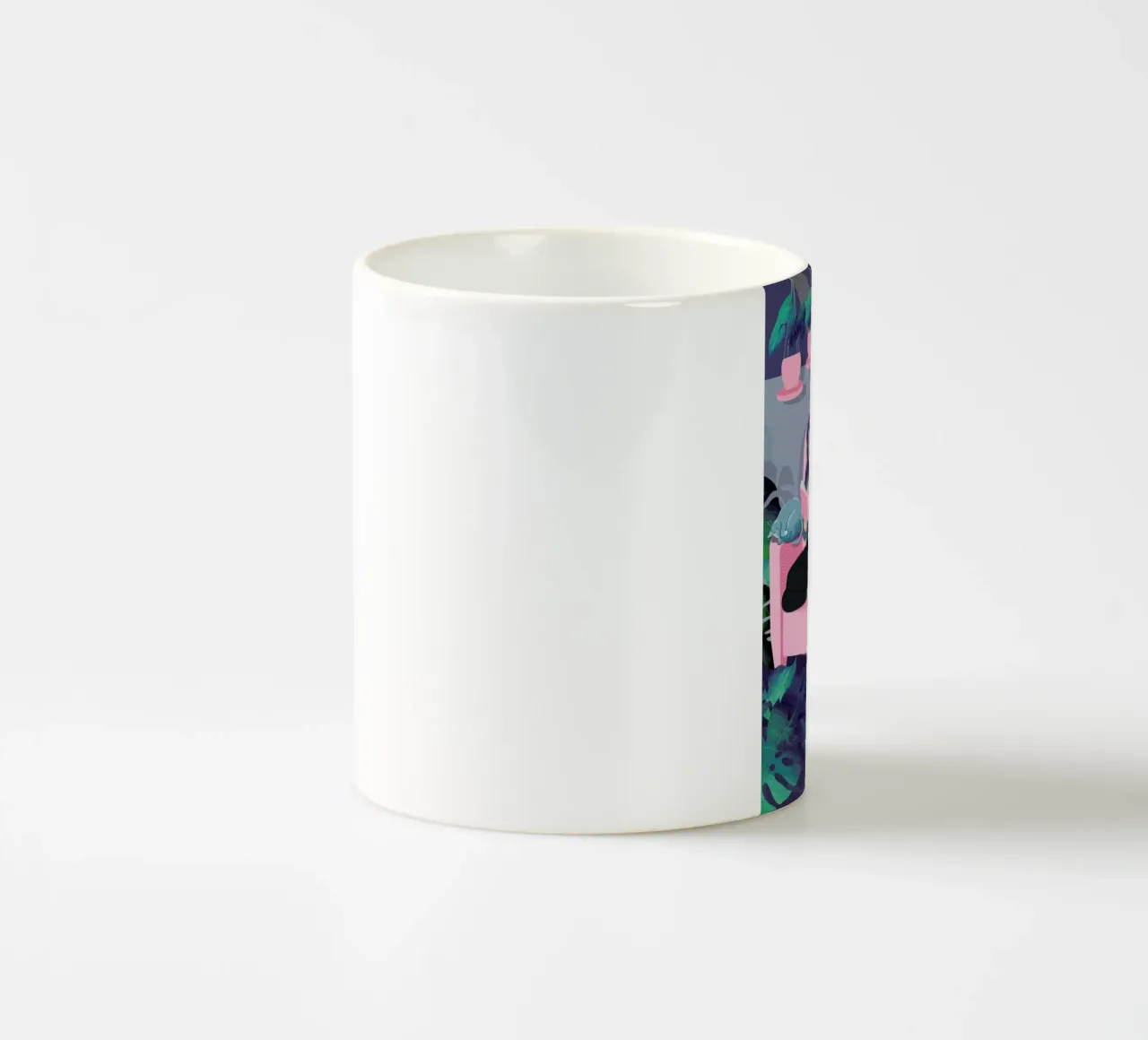 Reading amongst the Plants ceramic mug by Rocket68