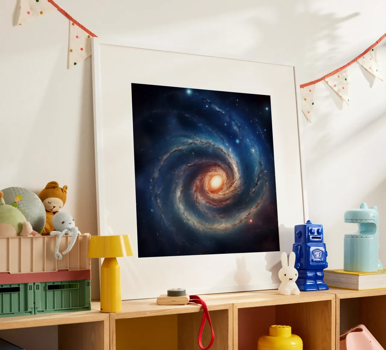 Spiral Galaxy in Deep Space hahnemühle by PhotoVibe Decor