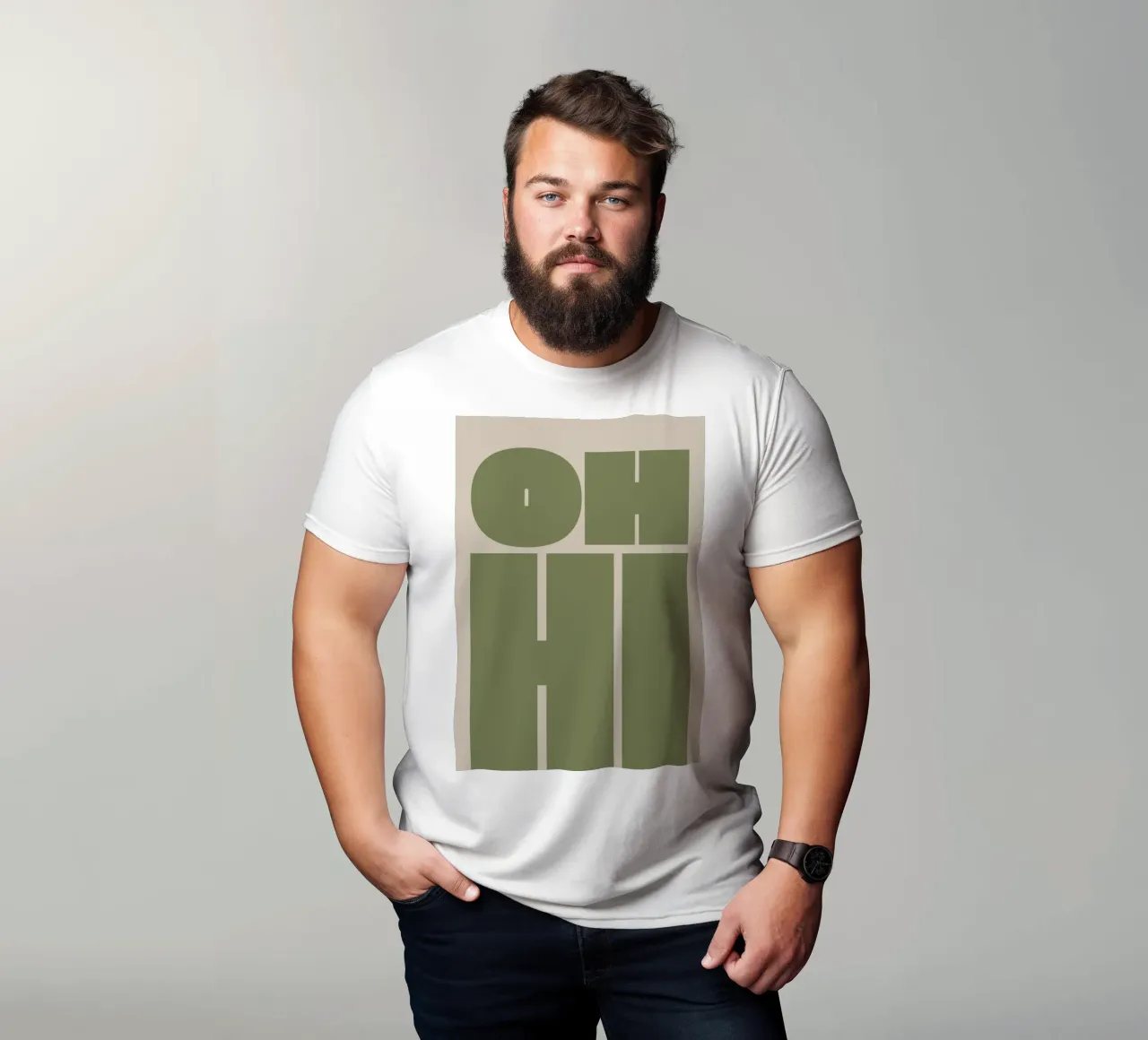 Oh ciao tipografia in grassetto t-shirt da pdigitalprints