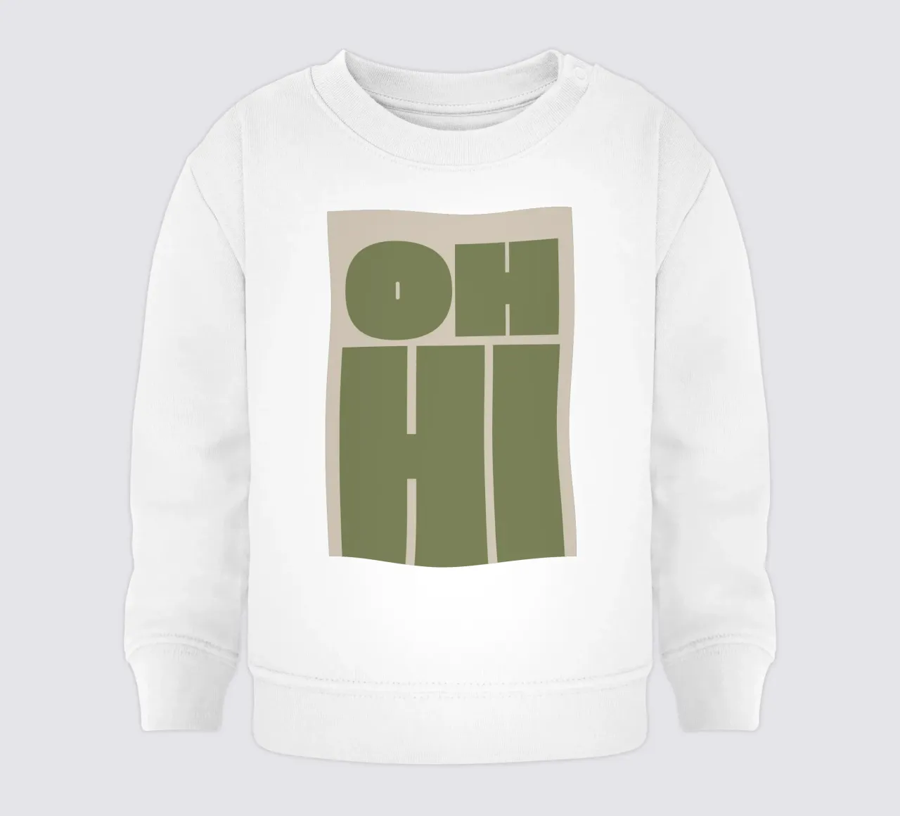 Oh ciao tipografia in grassetto felpa neonato da pdigitalprints