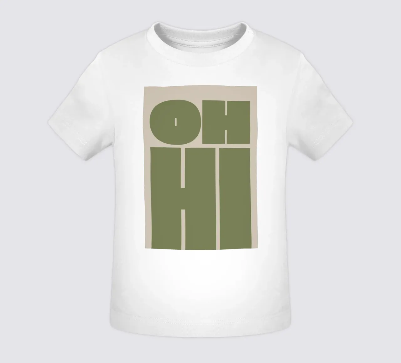 Oh ciao tipografia in grassetto maglietta neonato da pdigitalprints