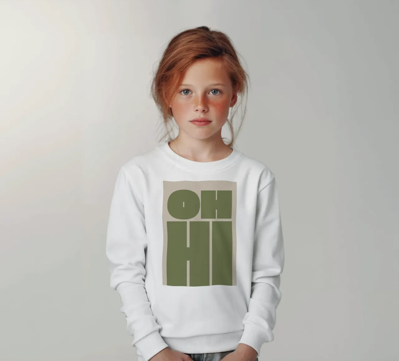 Oh ciao tipografia in grassetto felpa bambino da pdigitalprints