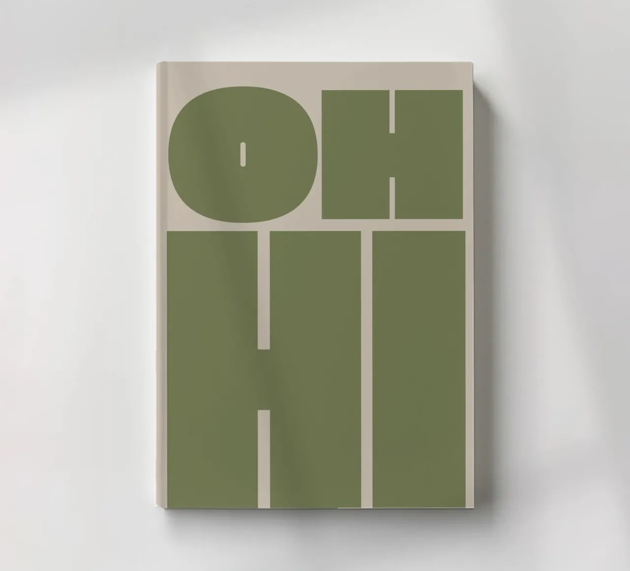 Oh hi bold typography notebook by pdigitalprints
