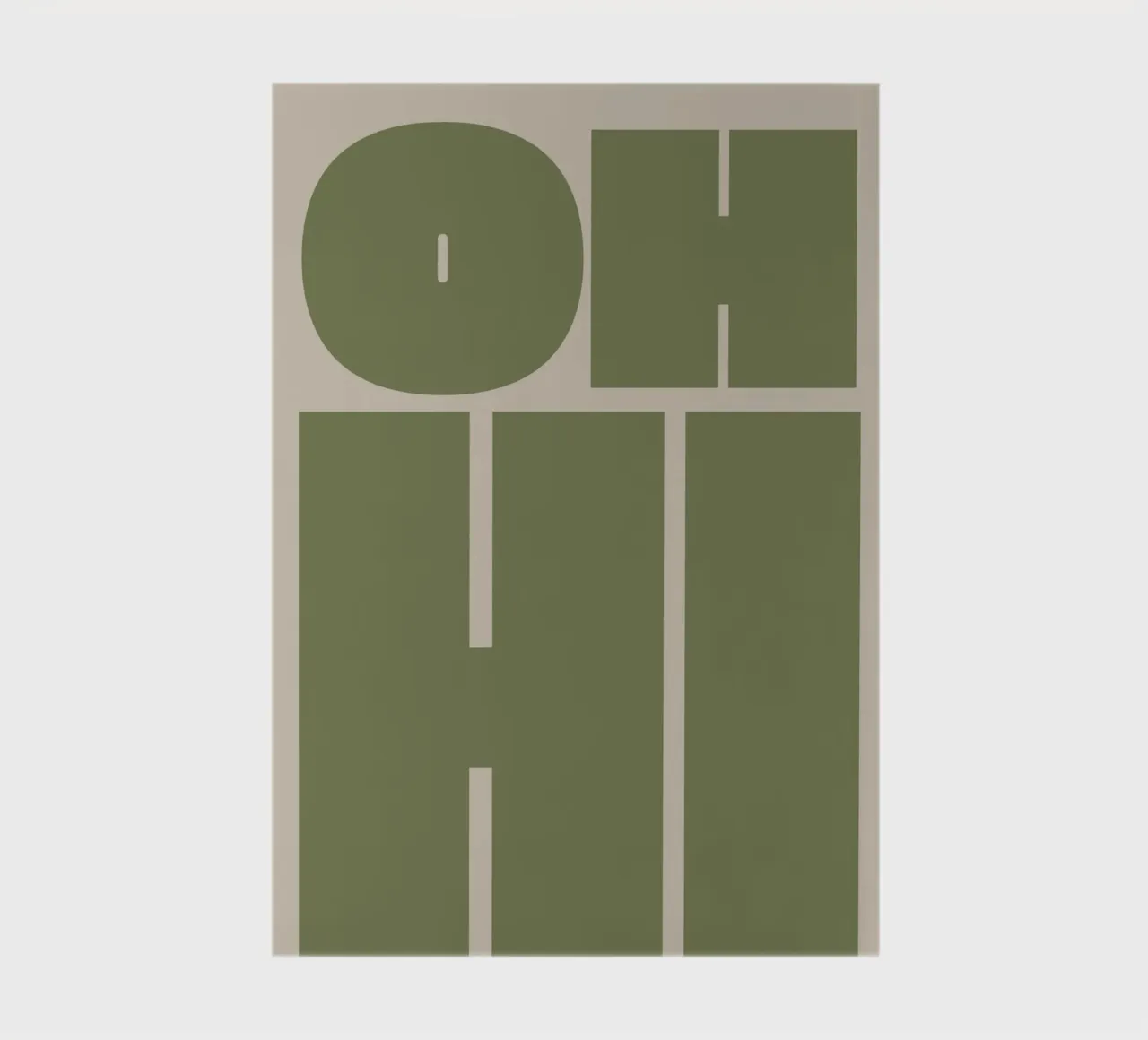Oh hi bold typography notebook by pdigitalprints