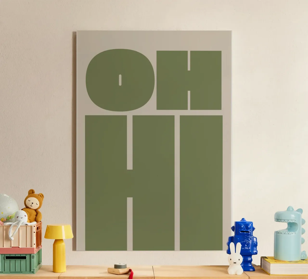 Oh ciao tipografia in grassetto plexiglass da pdigitalprints
