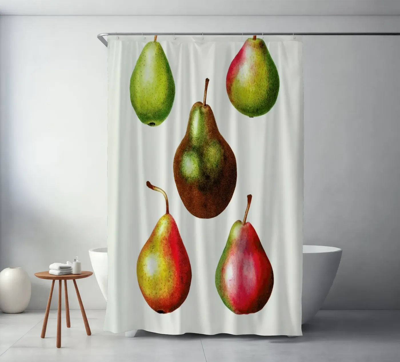 Pears shower curtain by Flora & Fauna