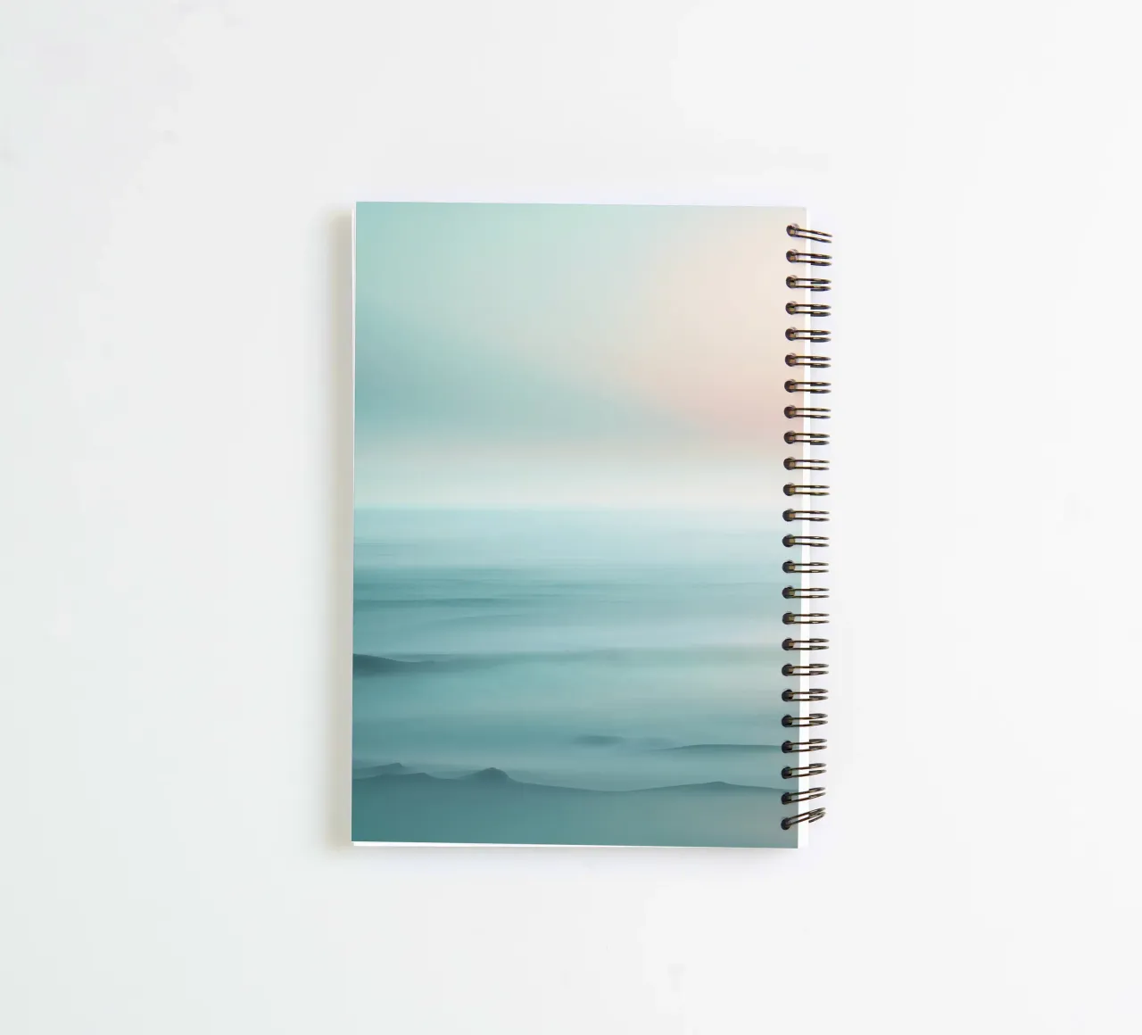 Sunset Over Misty Savannah Trees spiral notebook by PhotoVibe Decor