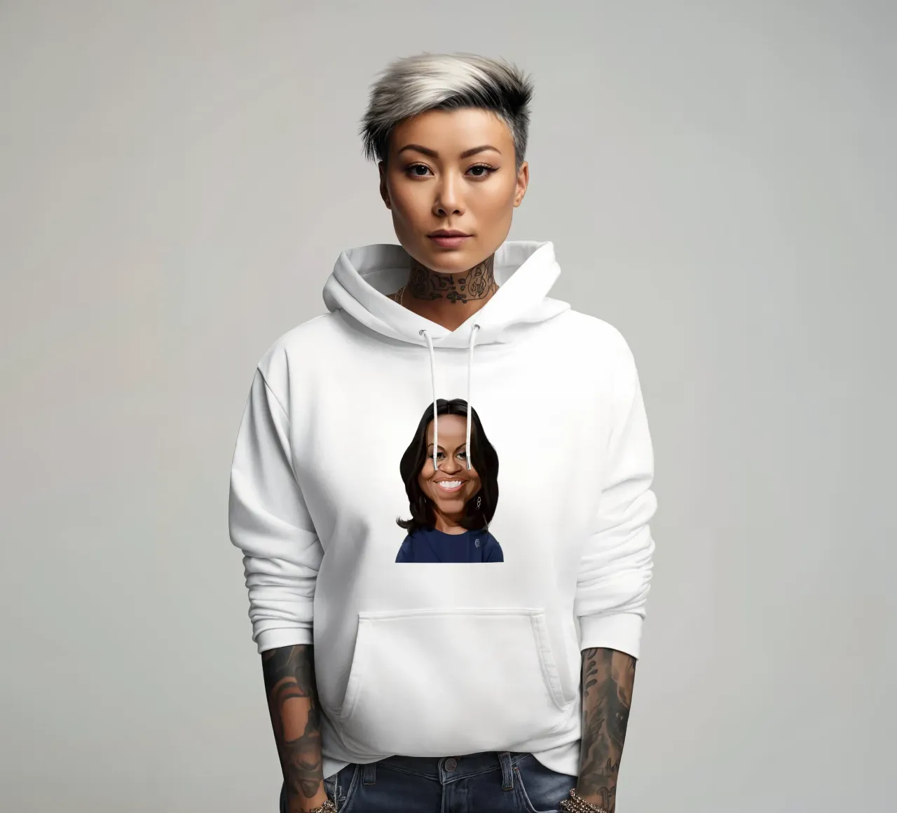 Michelle Obama felpa con cappuccio da Rob Art | Illustration