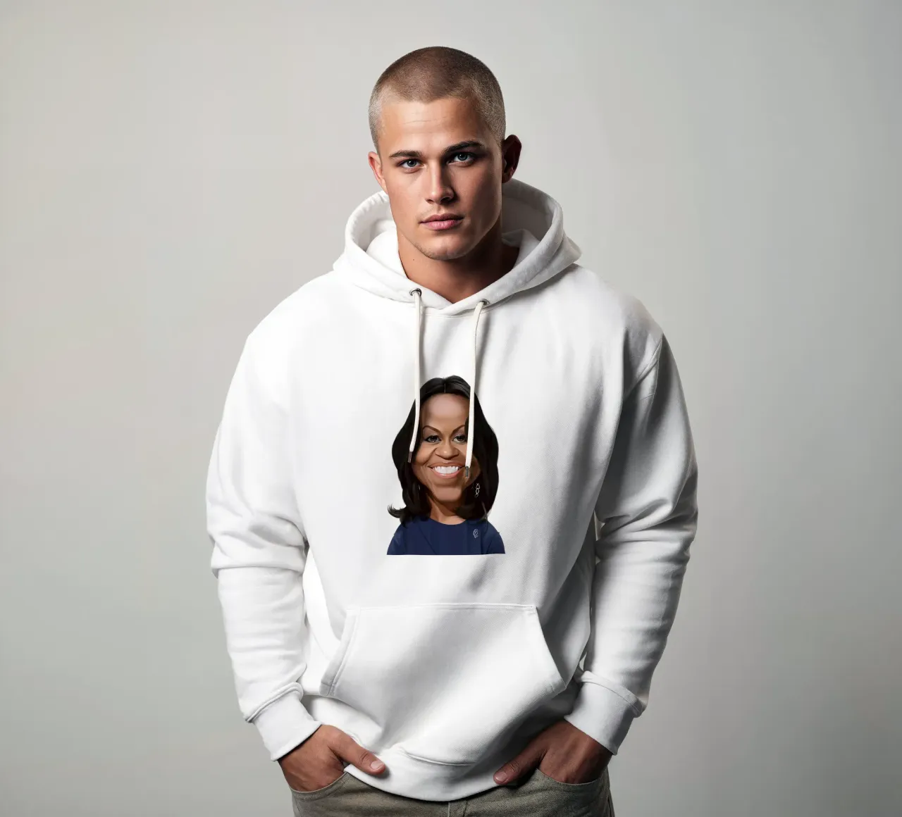 Michelle Obama felpa con cappuccio da Rob Art | Illustration