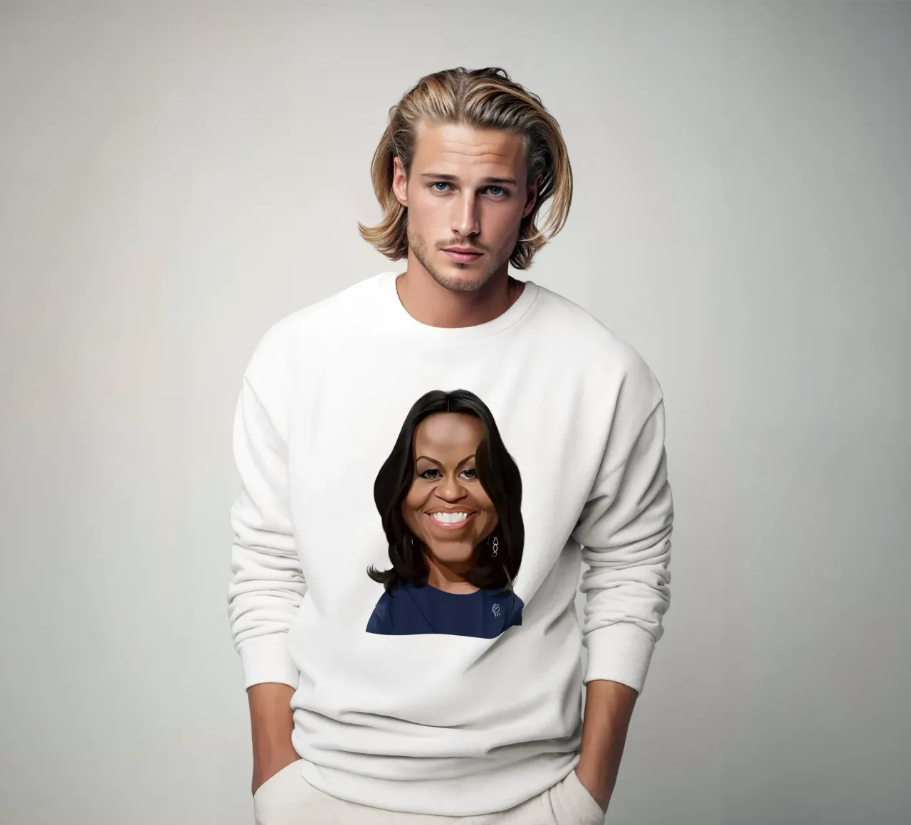 Michelle Obama felpa da Rob Art | Illustration