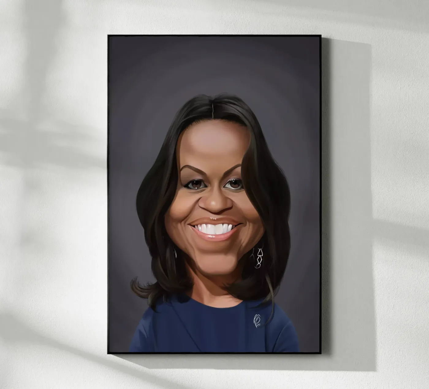 Michelle Obama plexiglass da Rob Art | Illustration