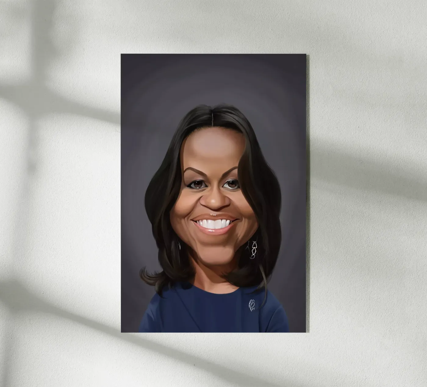 Michelle Obama plexiglass da Rob Art | Illustration