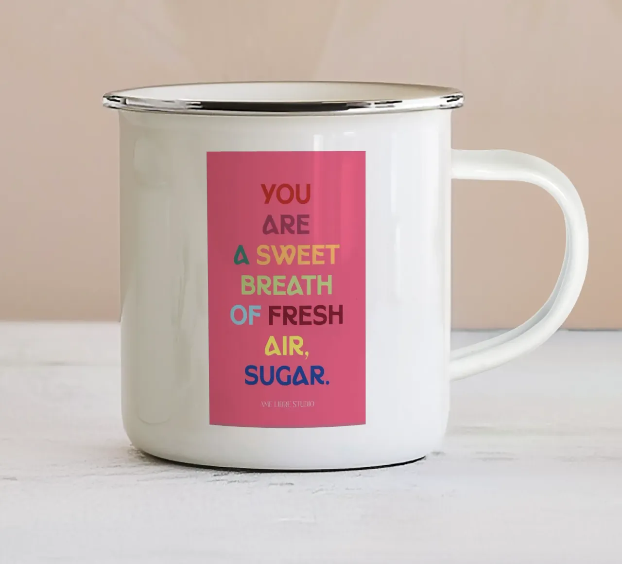 💖 tazza in smalto da MENTHE SAUVAGE