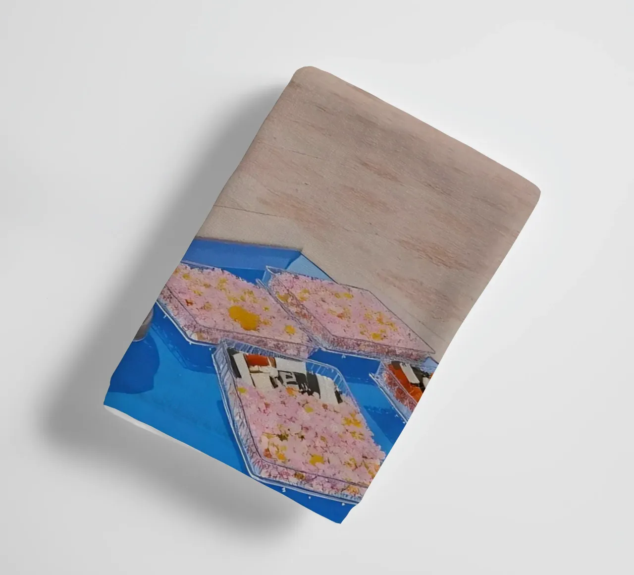 Retro California 80s pool coconut trees snacks asciugamano da bagno da heaventrain