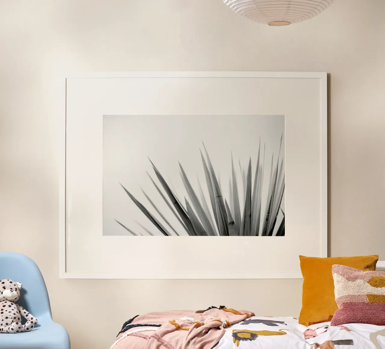 Pointy Leaves poster con telaio in plastica da Nur Mut