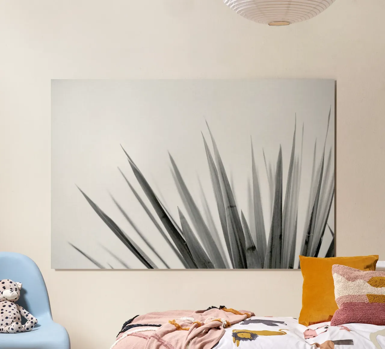 Pointy Leaves poster con telaio in plastica da Nur Mut