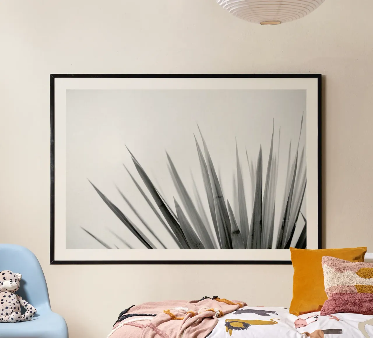 Pointy Leaves poster con telaio in plastica da Nur Mut