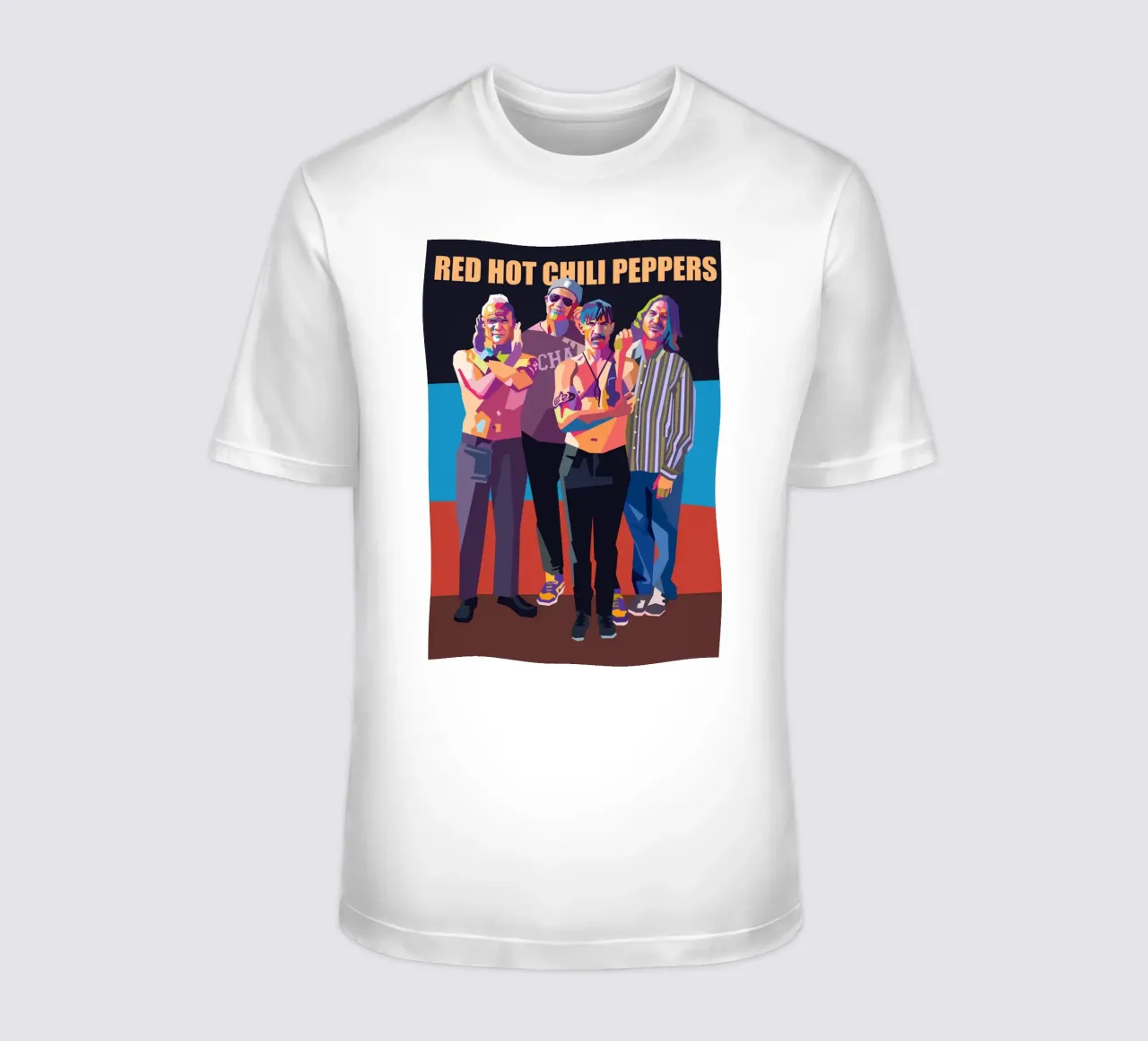 Stile artistico dei Red Hot Chilli Peppers WPAP t-shirt da Hantamrata