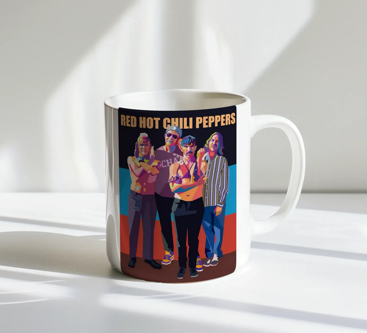 Stile artistico dei Red Hot Chilli Peppers WPAP tazza in ceramica da Hantamrata