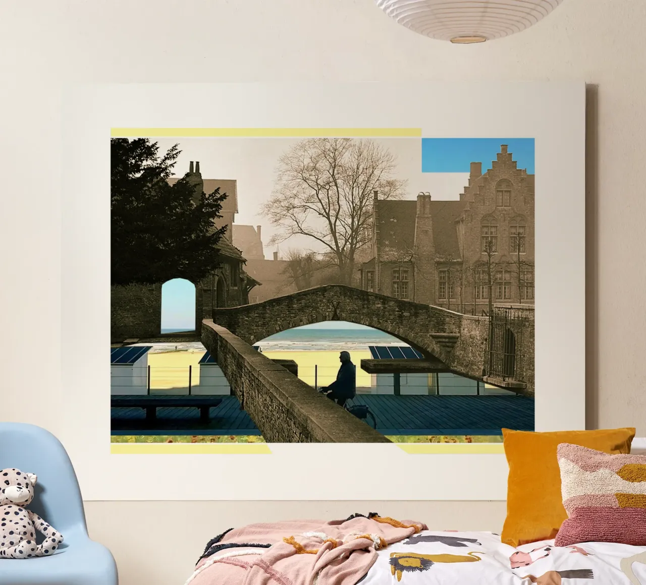 Boniface Bridge tela con Cornice a cassetta da fortrart