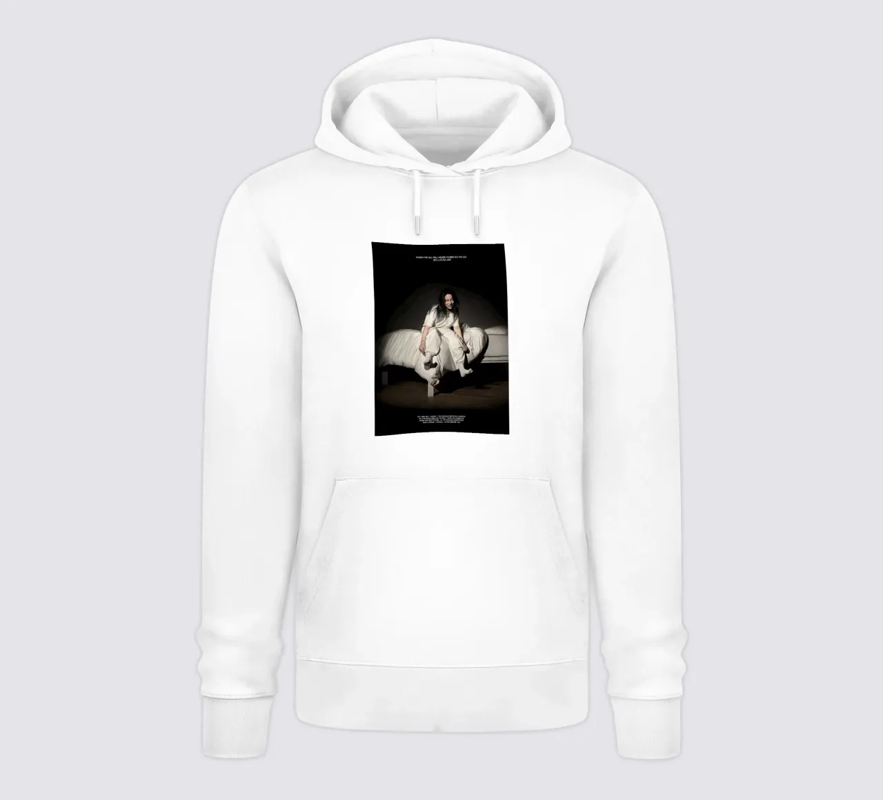 When We All Fall Asleep, Where Do We Go? – Billie Eilish felpa con cappuccio da Attaboy Dsgn