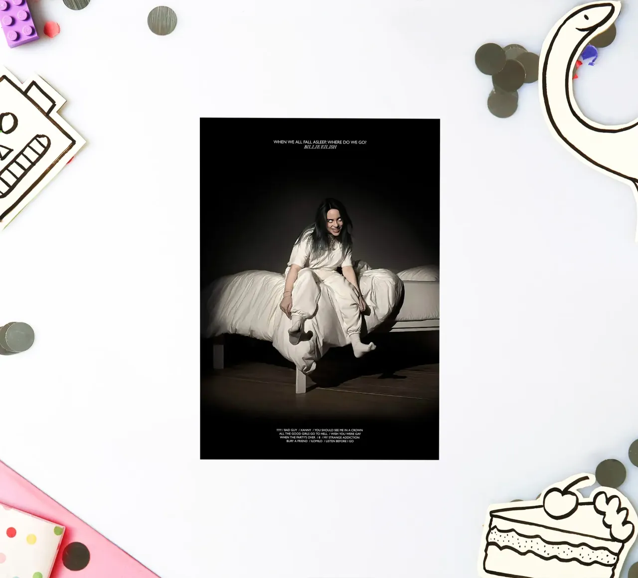 When We All Fall Asleep, Where Do We Go? – Billie Eilish adesivo da Attaboy Dsgn