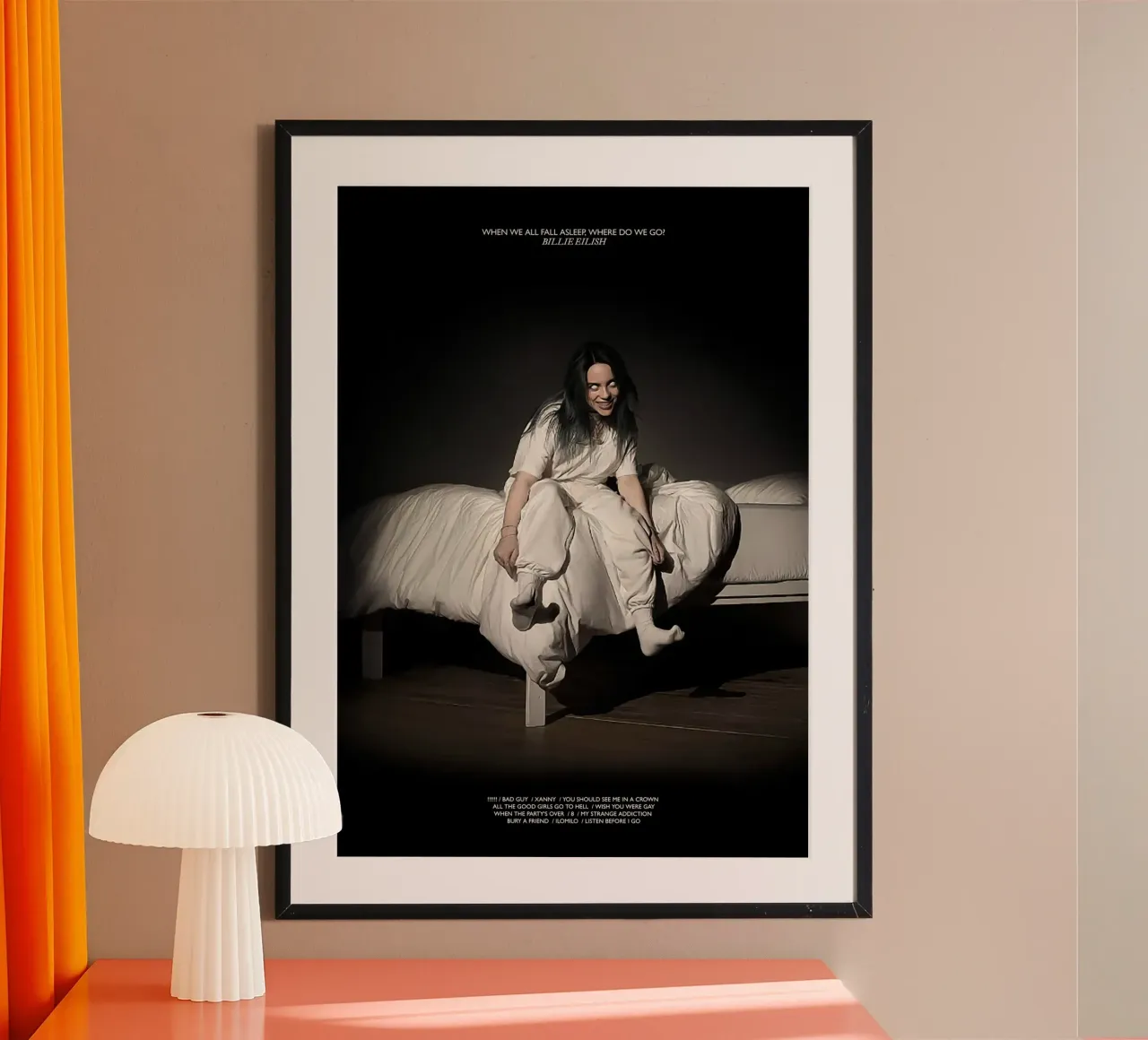 When We All Fall Asleep, Where Do We Go? – Billie Eilish poster da Attaboy Dsgn
