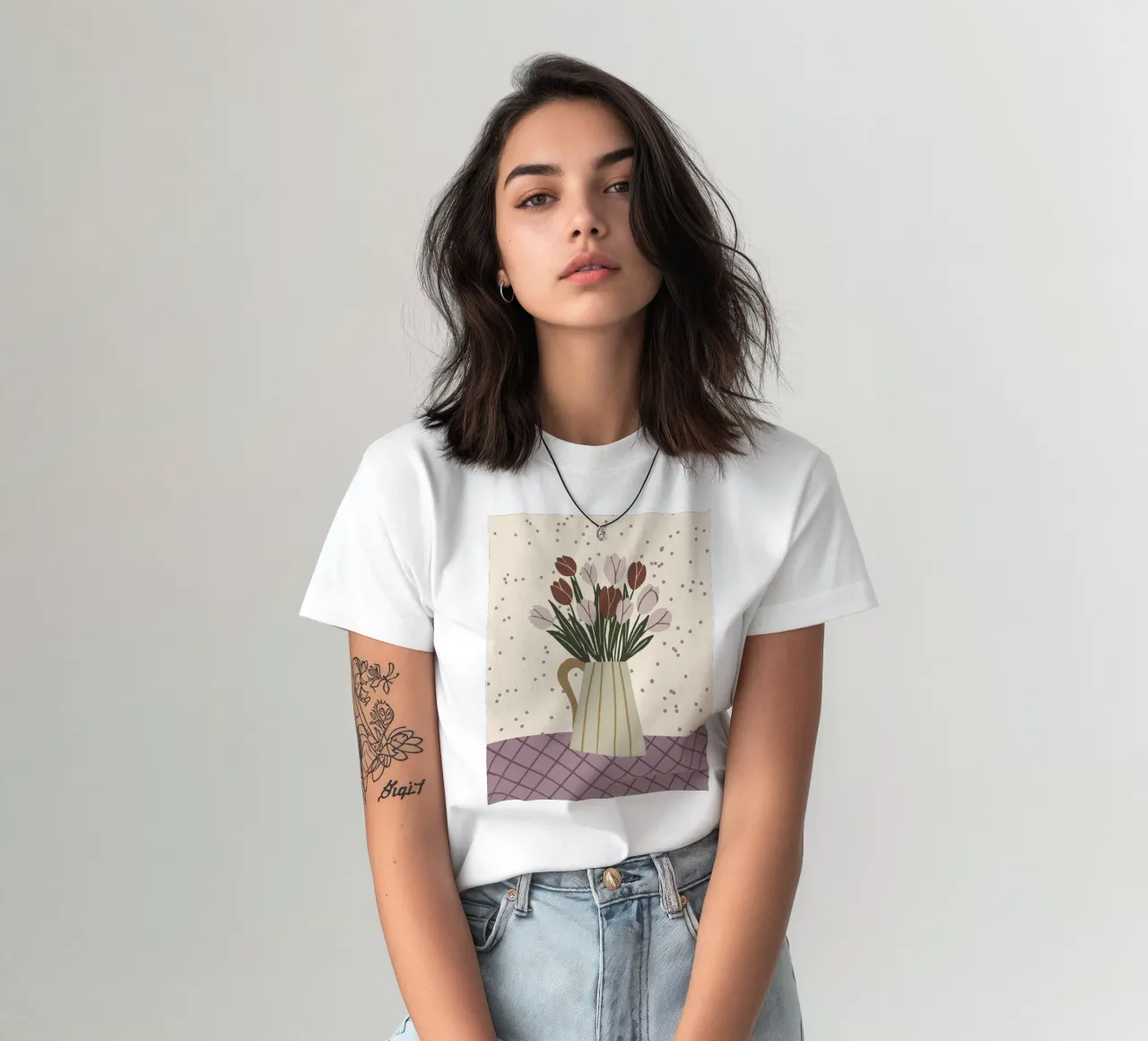 Tulipani in vaso - lunatico t-shirt da Wackapacka