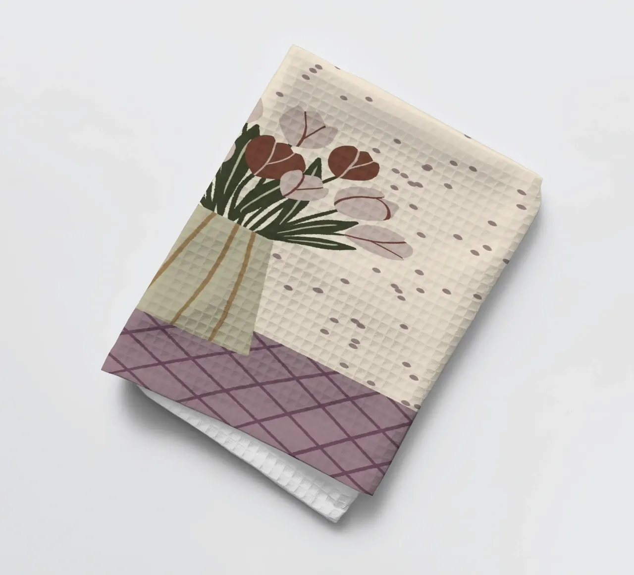 Tulipes dans un vase - moody torchon de Wackapacka