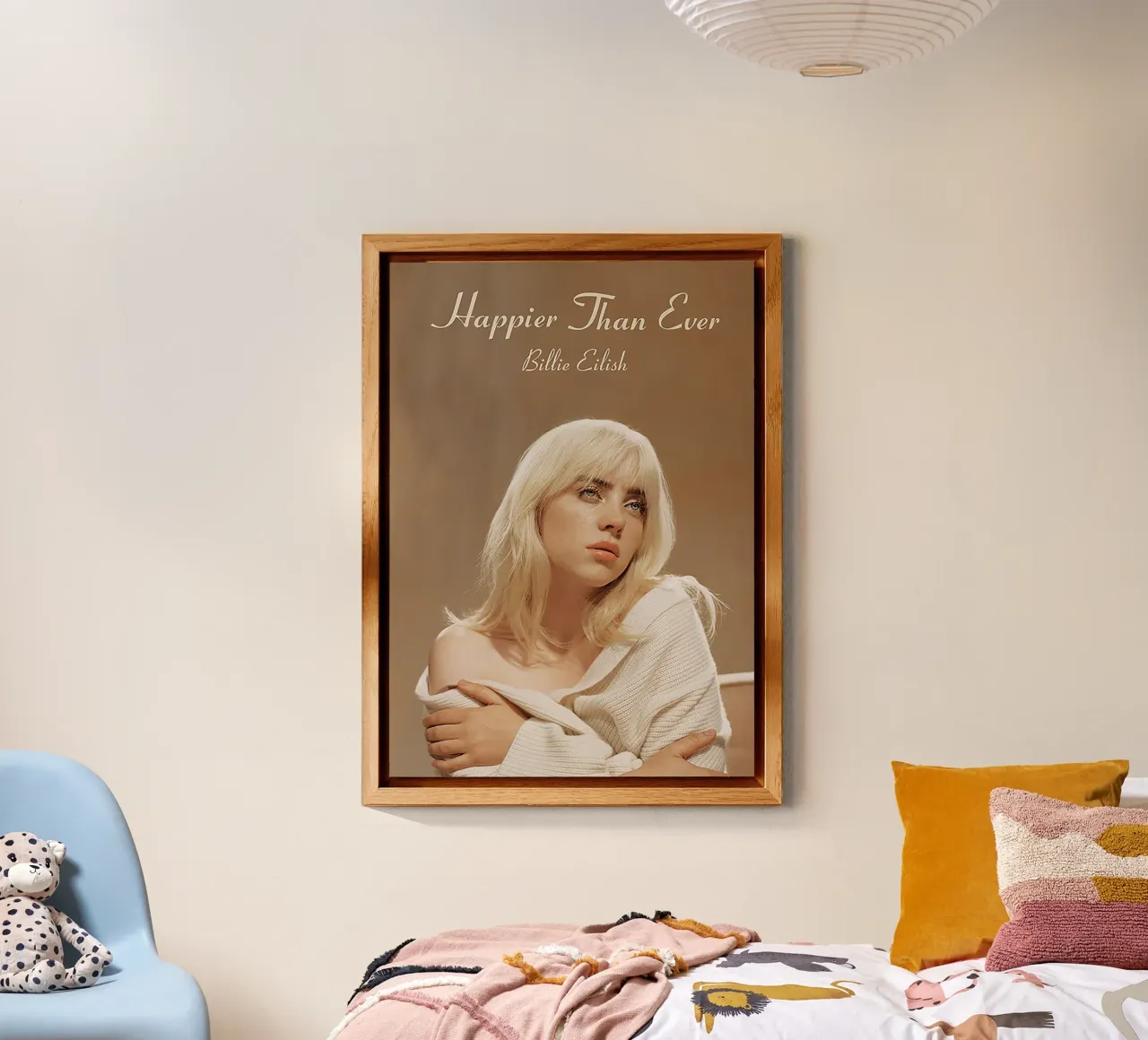 Happier Than Ever – Billie Eilish alluminio dibond da Attaboy Dsgn