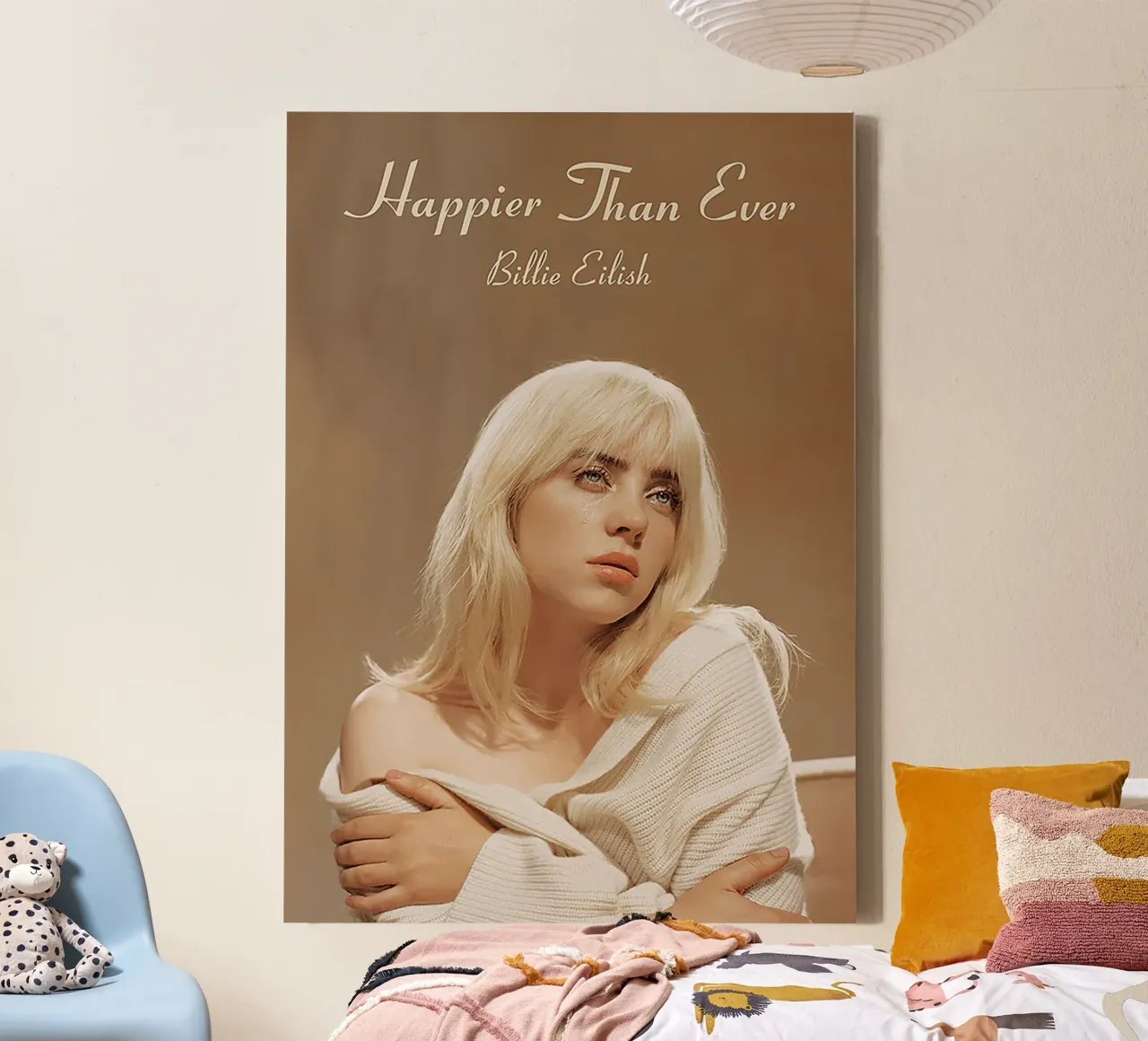 Happier Than Ever – Billie Eilish canvas by Attaboy Dsgn