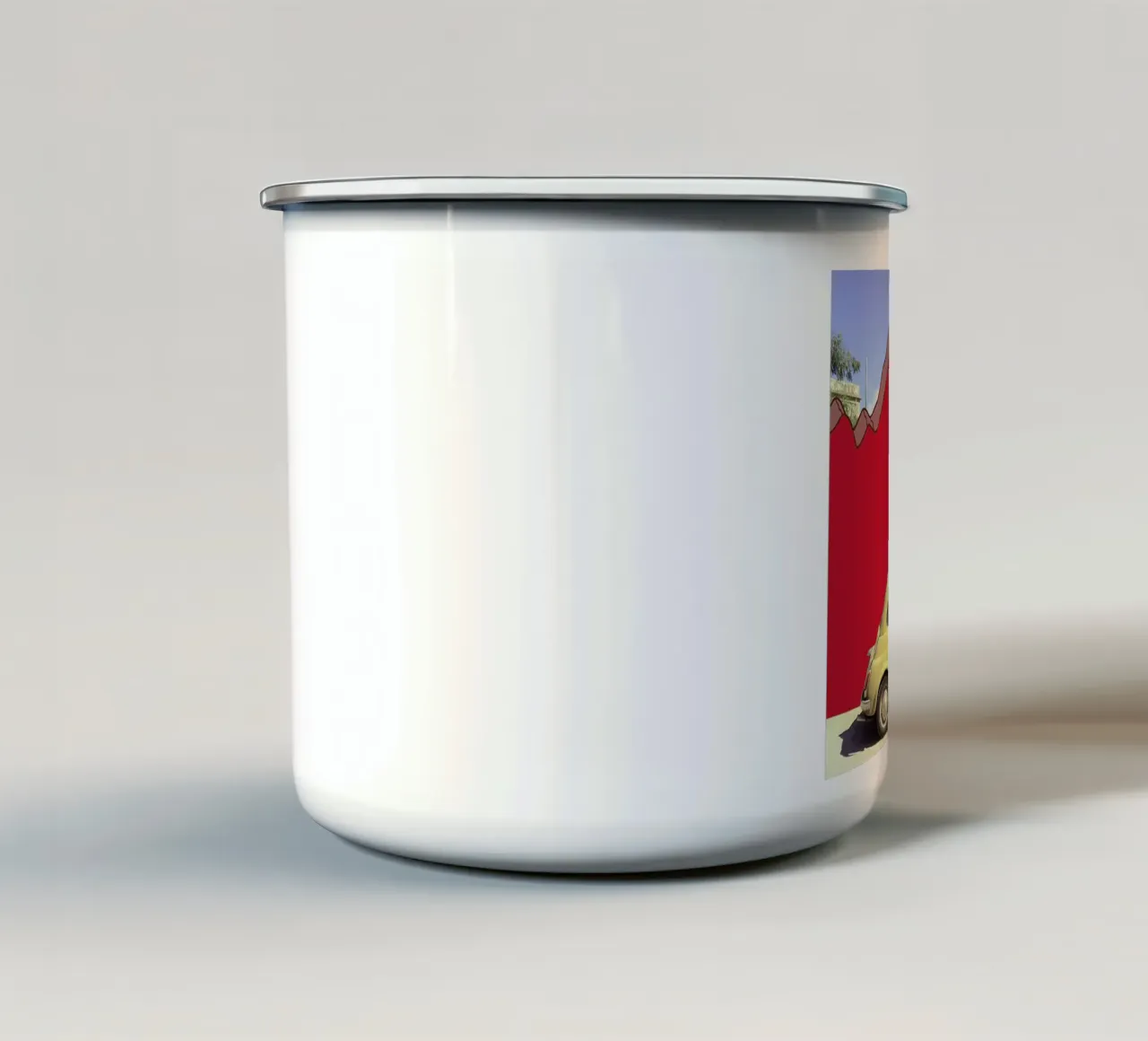 turn your back to the walls and f**k yeah Emaille Tasse von FinnanoFenno