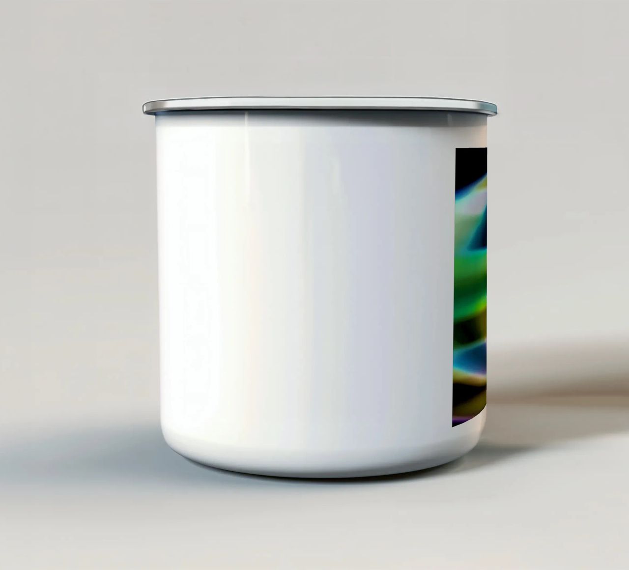 Illusione dallo spazio tazza in smalto da Gürsel Yesil Digital Art