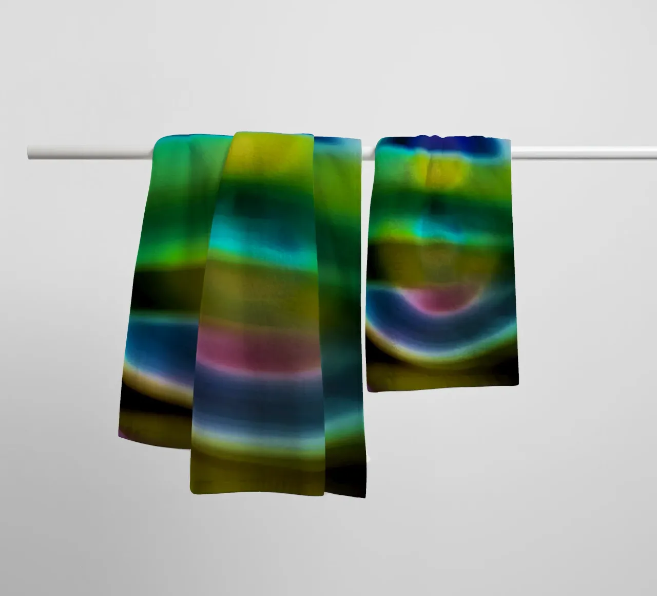 Illusion from outer space towel by Gürsel Yesil Digital Art