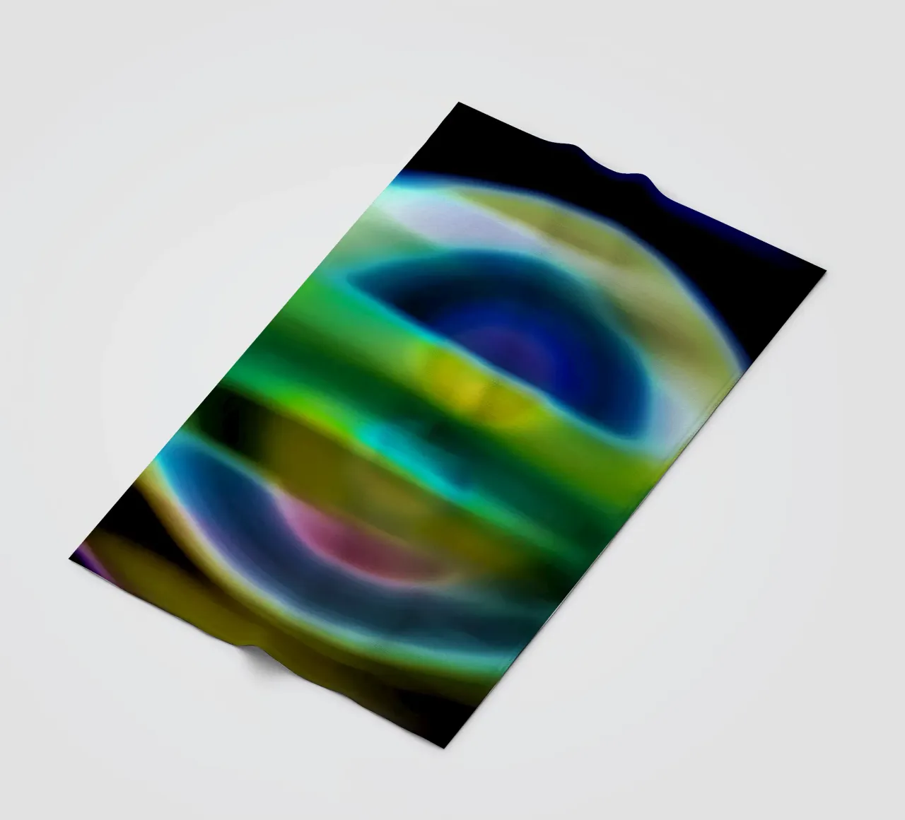 Illusion from outer space fleece blanket by Gürsel Yesil Digital Art