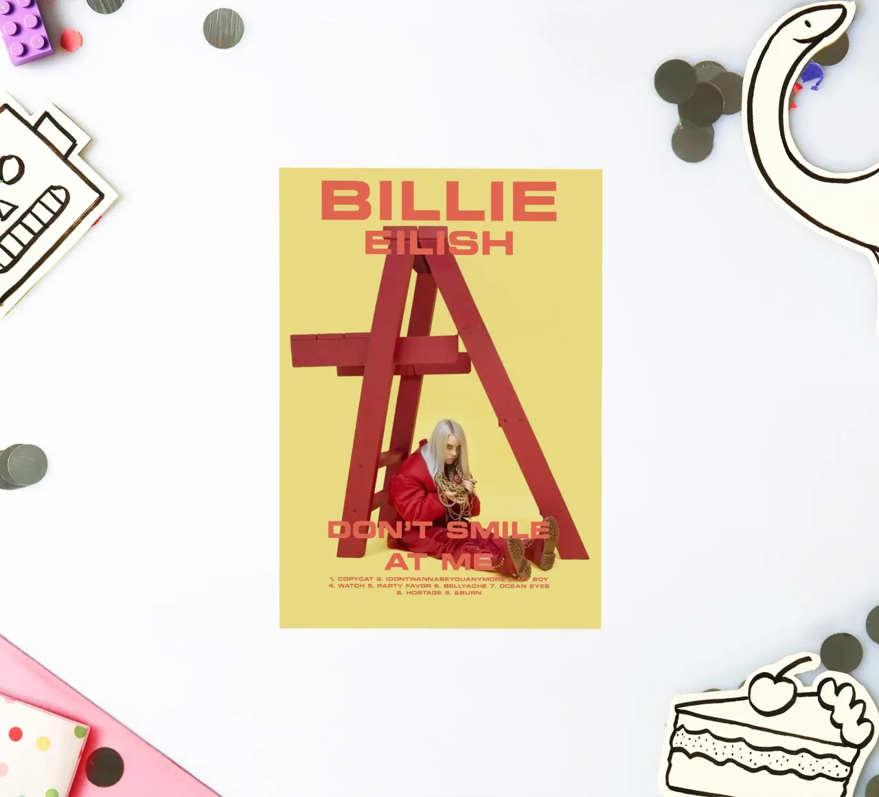 Don't Smile at Me – Billie Eilish sticker by Attaboy Dsgn